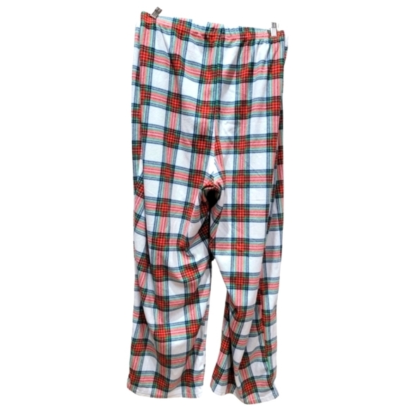 3X Multicolor Fleece Plaid Elastic Waist Pajama Bottoms EUC - Picture 5 of 7